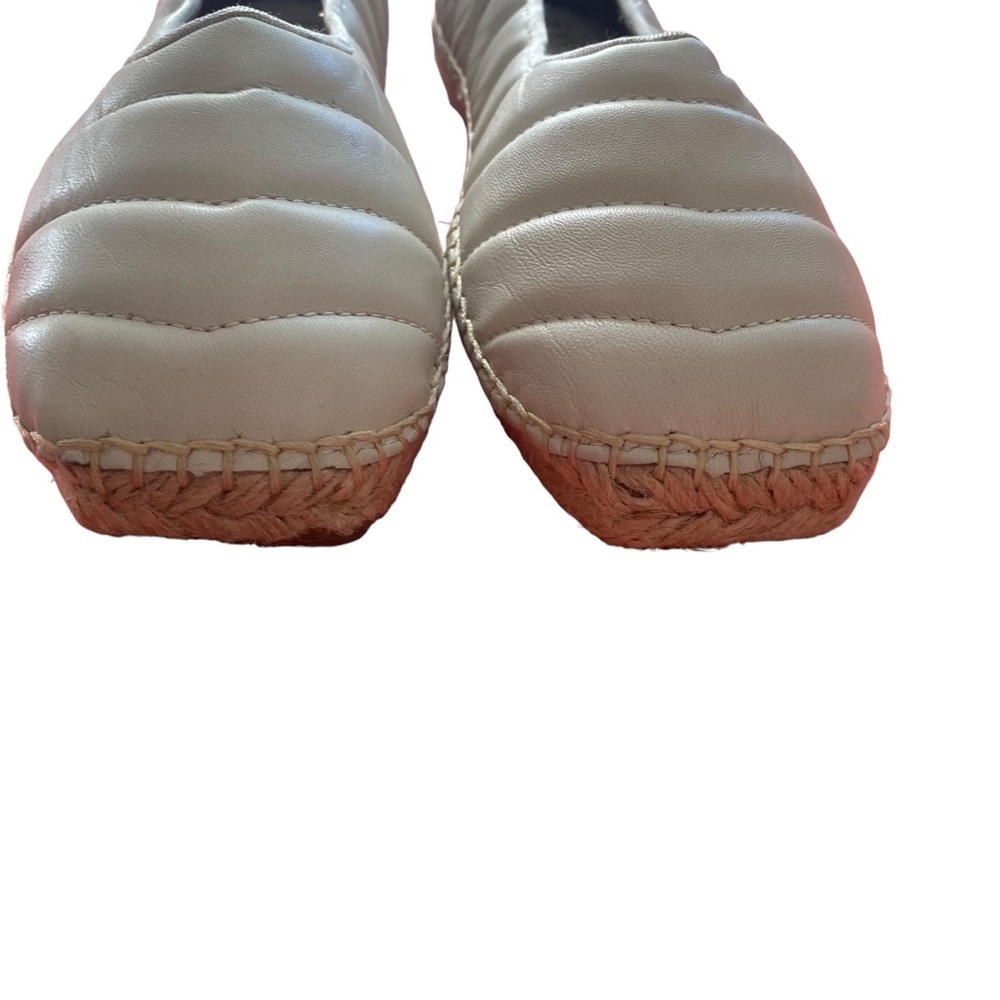 Franco Sarto Quilted Cream Espadrille Flats New Size 8.5 - Picture 6 of 10